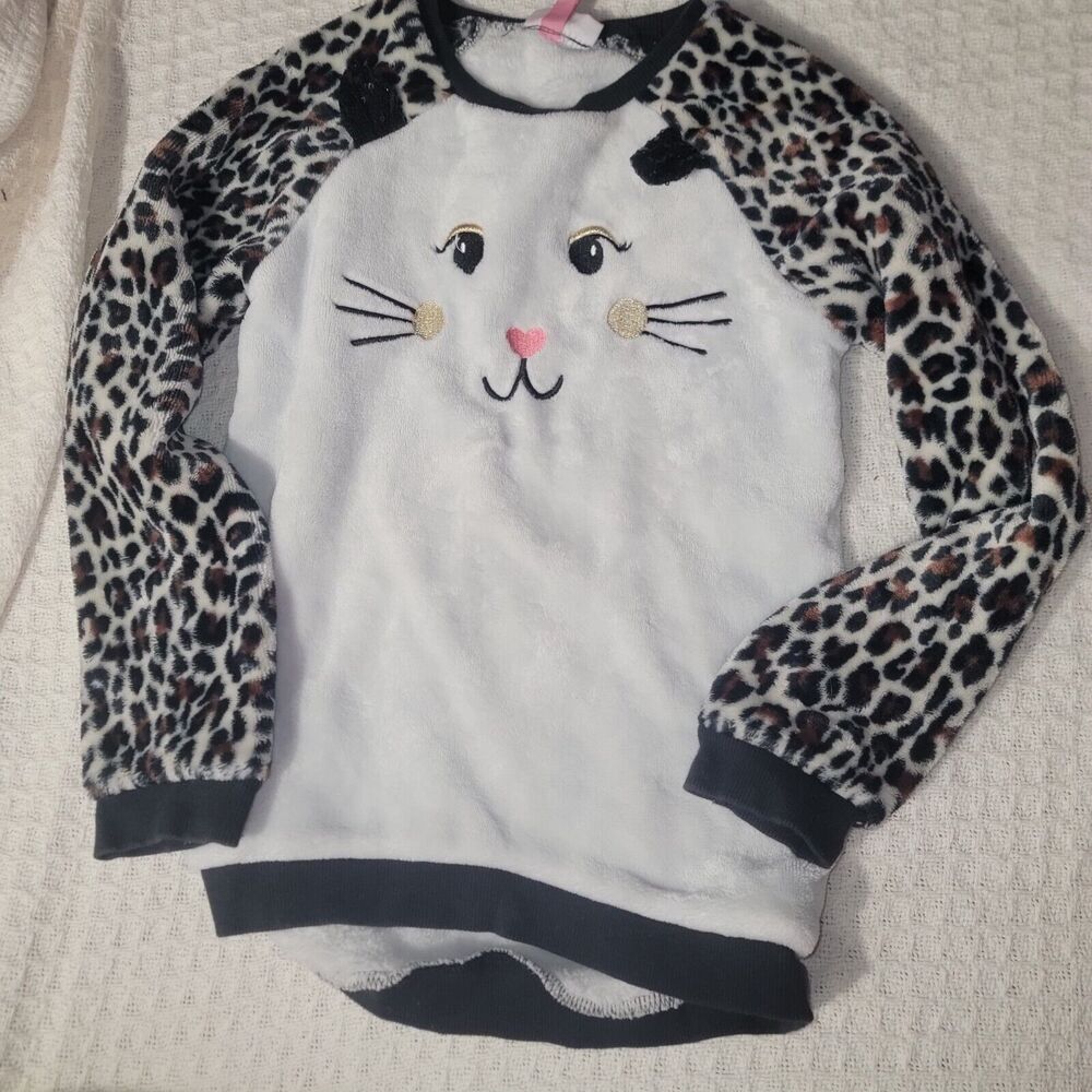 Penelope Mack Cat Sweater Girls Size 10 Furry Blanket Texture Pop Out Cat Ears